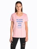 Short sleeve t-shirt with message print