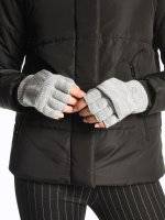 Jednoduché pletené rukavice bez prstů
