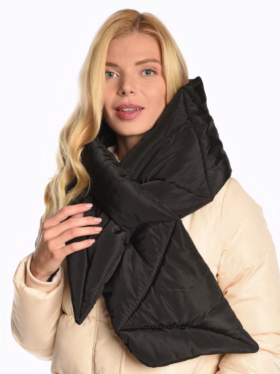 Quilted padded scarf
