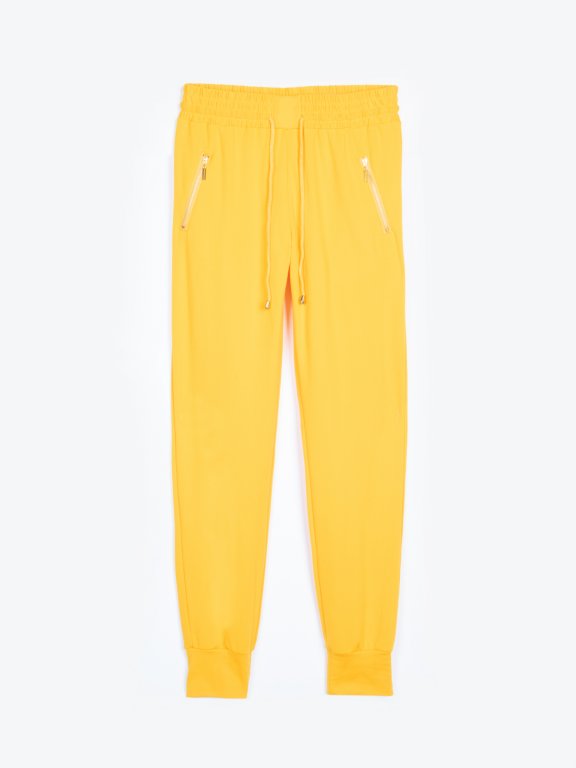 Sweatpants with zippers