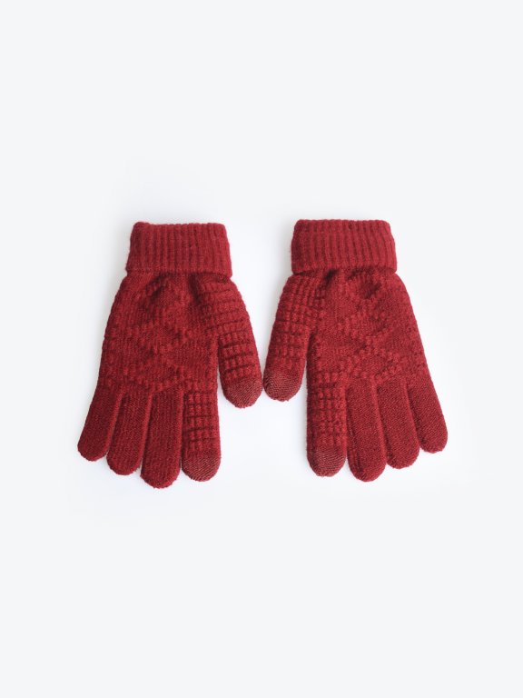 Basic plecione rękawiczki