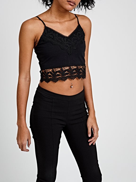 CROP TOP WITH LACE