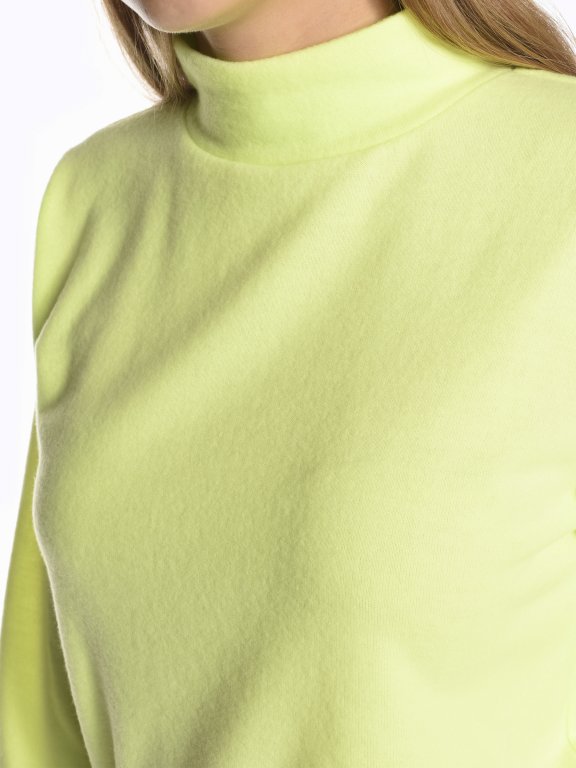 Basic neon turtleneck sweater