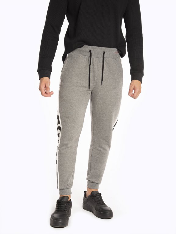 Sweatpants with side panel