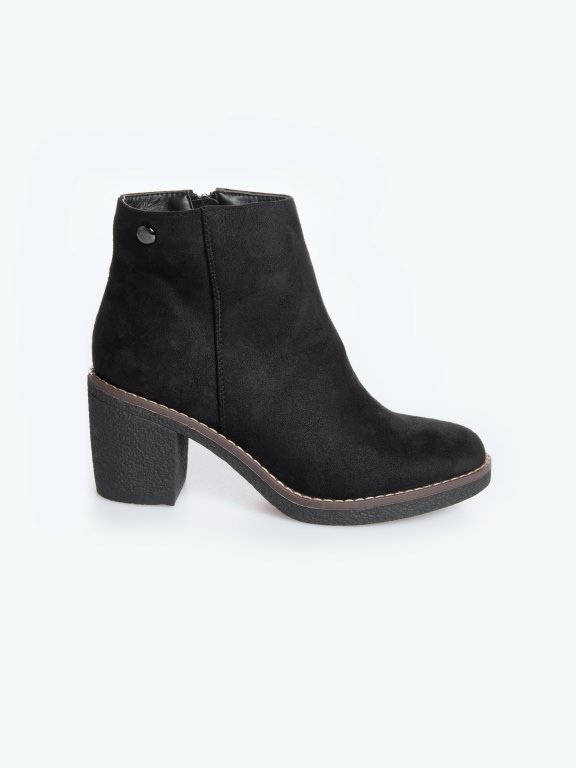 Ankle high heel boots