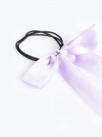 Rubber band with satin bow