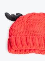 Pile lined knitted hat