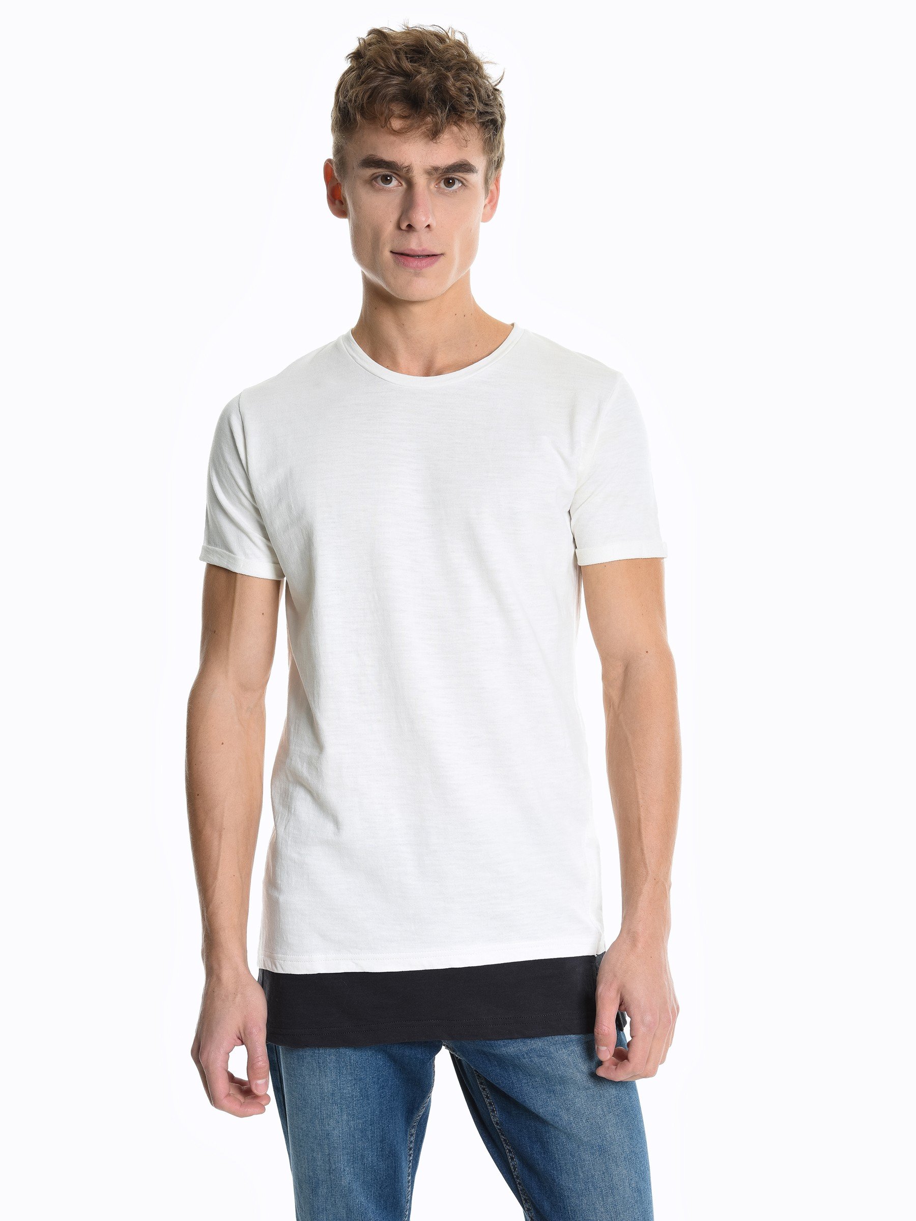 T-shirt with contrast | GATE