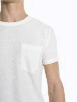 Jednoduché vaflové tričko s krátkým rukávem