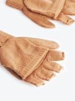 Základné pletené rukavice bez prstov