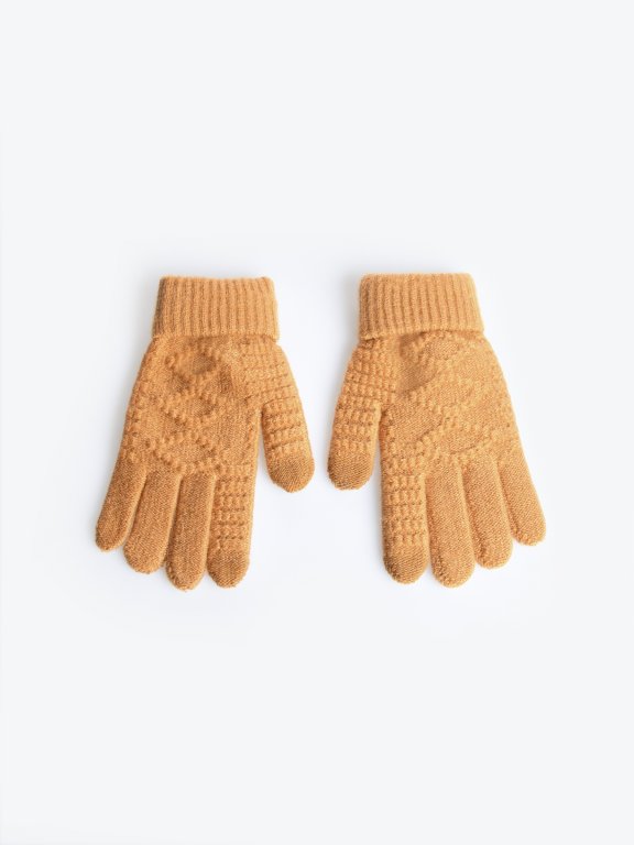 Basic plecione rękawiczki