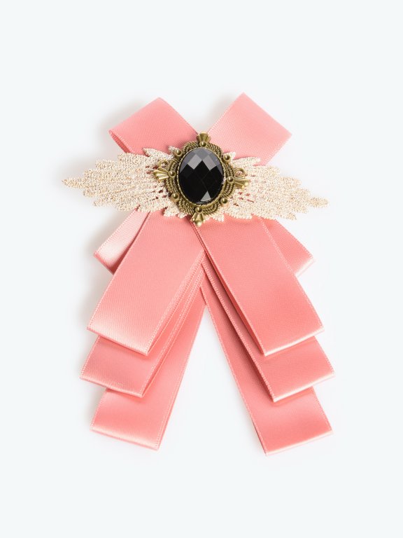 Brooch with satin bow
