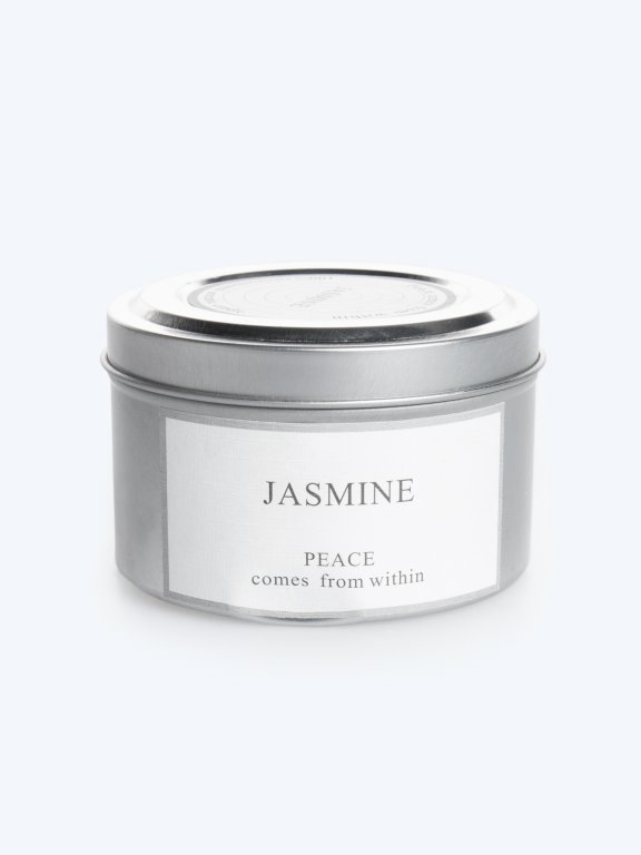 Jasmine scented tin candle