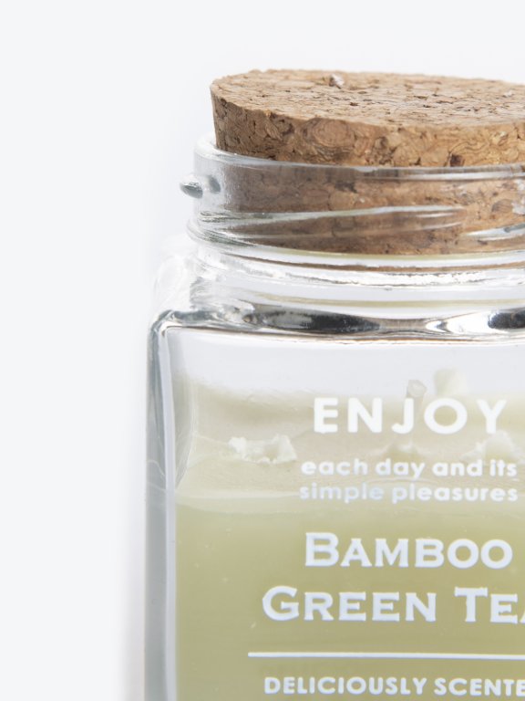 Bamboo green tea scented candle