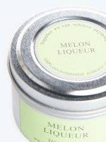 Melon liqueur scented tin candle