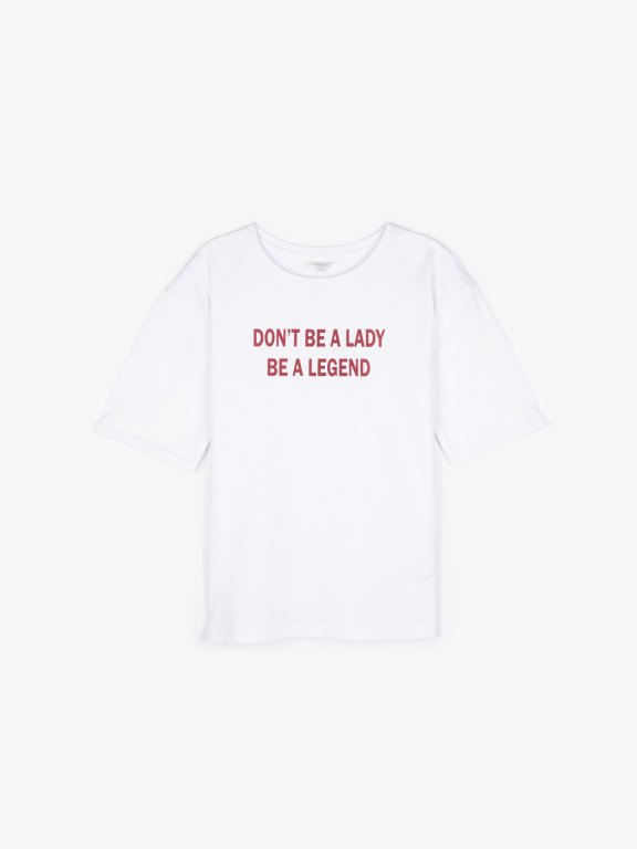 Top with message print
