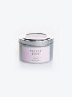 Velvet rose scented tin candle