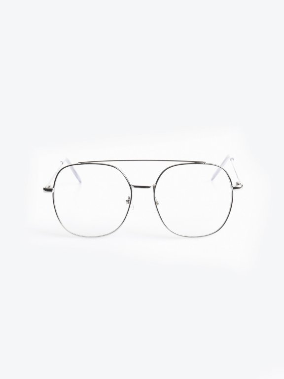 Imidžové okuliare s čírymi sklami
