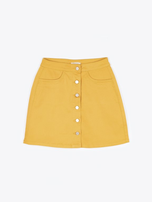 Button down a-line skirt