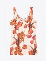 Tank with floral print