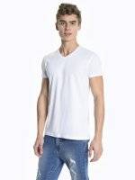 Basic slim fit V-neck t-shirt