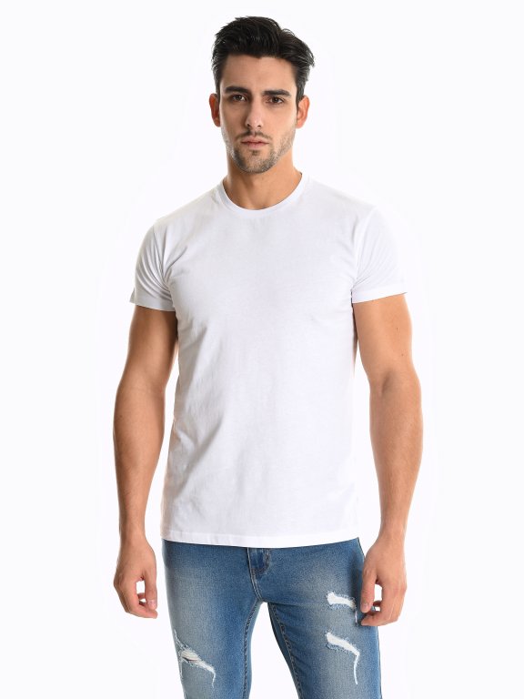 Basic regular fit short sleeve t-shirt