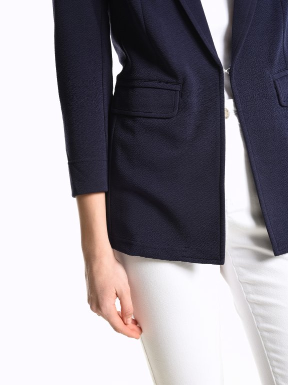 Basic blazer with flap pockets