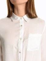 Satin tie-up blouse