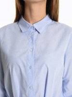 Assymmetric blouse with belt