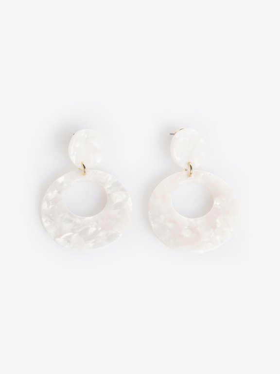 Plastic earrings