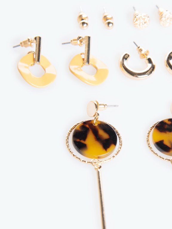5-pairs earrings set