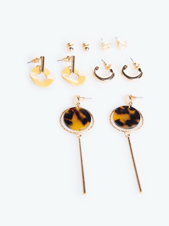 5-pairs earrings set
