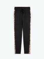 Animal tape stretch trousers