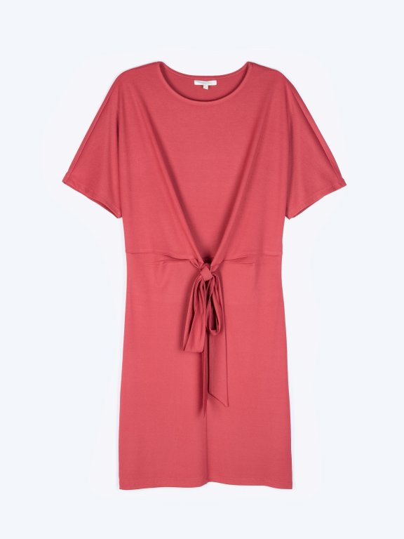 Comfy dresss with front knot detail