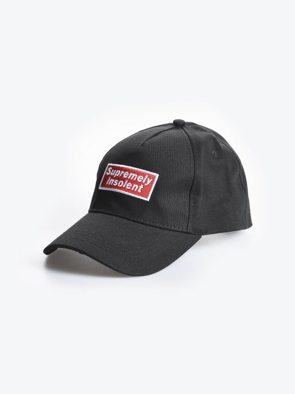 Baseball cap with patch detail