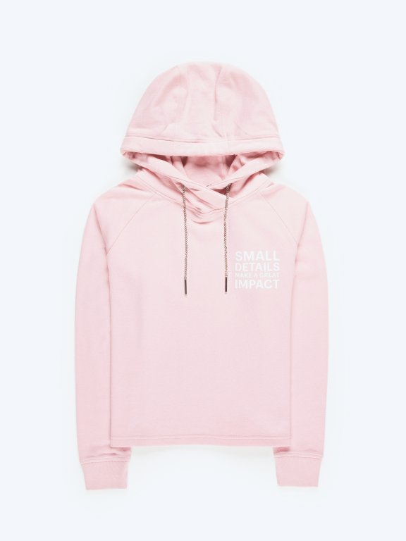 Hoodie with chain string