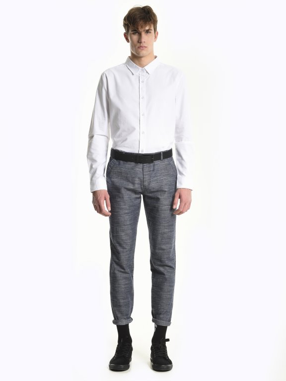 Basic cotton oxford slim fit shirt