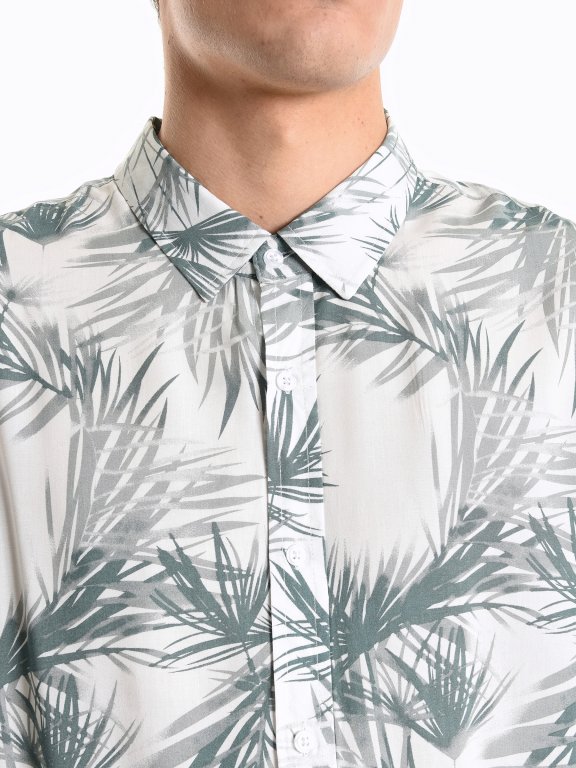 Viscose shirt in floral print