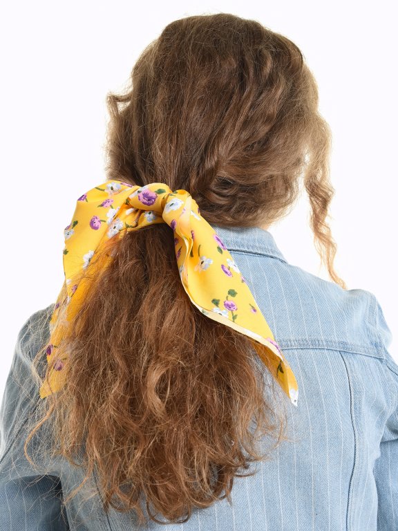 2-pack of floral print hair accessories