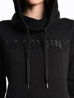 Hoodie with chest embroidery