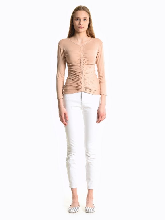 Ruched front top