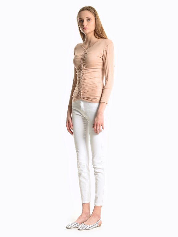 Ruched front top