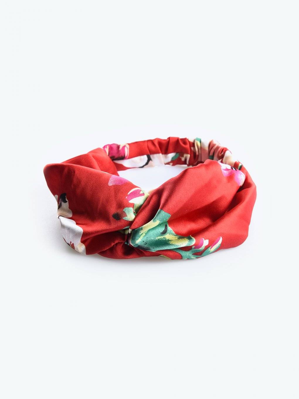 Headdress with floral print