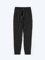 Striped jogger fit trousers