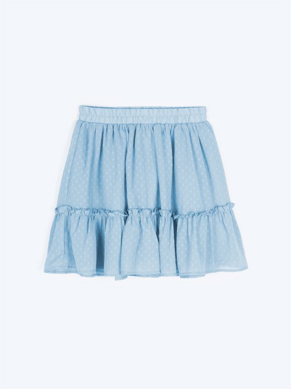 Mini skirt with ruffle