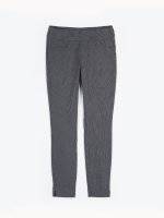 Striped slim fit trousers