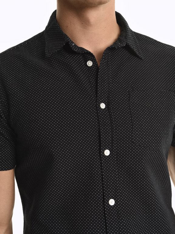 Košile s puntíkovaným vzorem regular fit