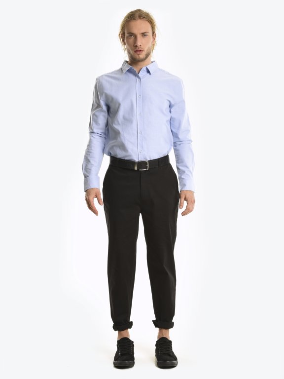 Basic cotton chino trousers