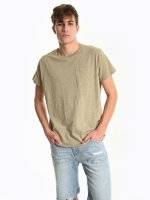 Marled t-shirt with chest pocket