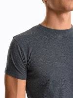 Marled t-shirt with chest pocket